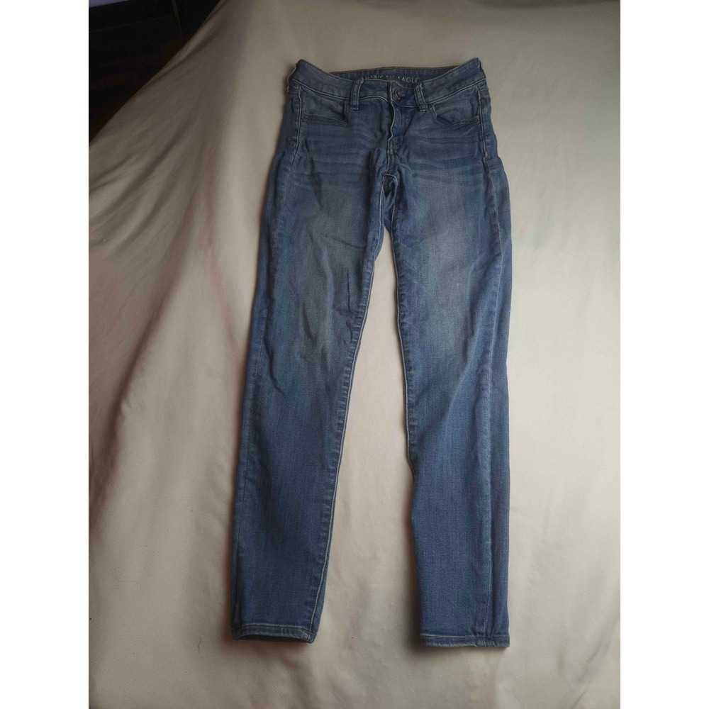 American Eagle Ne(x)t Level Stretch Skinny Jeans Medium Wash Womens 4 Regular